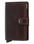 Secrid портфейл RFID от кожа бордо MV-Chocolate