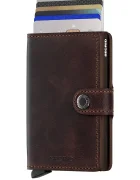 Secrid портфейл RFID от кожа бордо MV-Chocolate