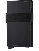 Secrid портфейл RFID от кожа MATTE черен