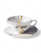 Seletti Чаша и чинийка 150 ml в бяло
