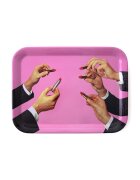 Seletti Декоративен поднос Lipstick Pink