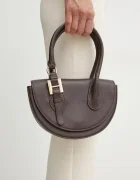 Silvian Heach чанта crossbody дамска от кожа SPAGNOLI кафява RCP25020BO
