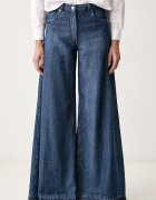 Silvian Heach дънки wide leg дамски PADRIK сини GPA26044JE