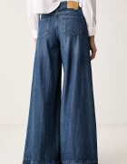 Silvian Heach дънки wide leg дамски PADRIK сини GPA26044JE