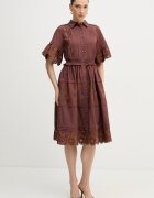 Silvian Heach лятна рокля FISIA кафява GPP26296VE