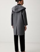 Silvian Heach палто дамско с вълна DUPGRI сиво GPA26466CP