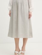 Silvian Heach Пола SHIPO в сиво среднодълга разкроена GPP26443GO