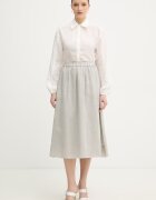 Silvian Heach Пола SHIPO в сиво среднодълга разкроена GPP26443GO