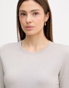 Sisley Блуза с дълги ръкави дамска в бяло