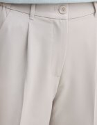 Sisley панталон дамски с вискоза сив с висока талия 4KVXL5CM7