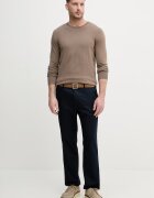 Sisley пуловер мъжки с памук кафяв 10F2S1C78