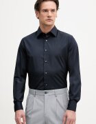 Sisley риза мъжка от памук тъмносиня 51C3SQ05B