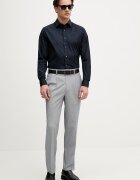 Sisley риза мъжка от памук тъмносиня 51C3SQ05B