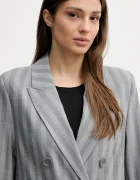 Sisley Сако в сиво с двуредно закопчаване с десен 2LMTLW03Q