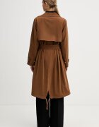 Sisley шлифер дамски от вискоза кафяв 29I2LN071