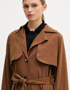 Sisley шлифер дамски от вискоза кафяв 29I2LN071