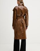 Sisley шлифер дамски с вискоза кафяв 2UZALN06W