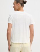 Sisley тениска дамска с лен бяла 3Q8AL108V