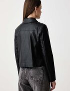 Sisley яке дамско от имитация на кожа черно 2L8JLN06T