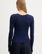 Sisley Жилетка дамска с памук тъмносиня 1U3RL603S