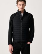Skechers преходно яке мъжко HOODLESS HOODIE HYBRID JACKET черно JA141
