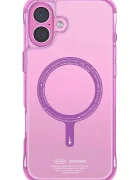 skinarma Калъф за телефон с вграден магнитен пръстен iPhone 16 в розово SK-2024IP61-SDOMS-PNK