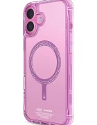 skinarma Калъф за телефон с вграден магнитен пръстен iPhone 16 в розово SK-2024IP61-SDOMS-PNK