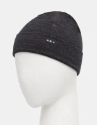 Smartwool Шапка с две лица Thermal Merino Reversible в черно с фина плетка от вълна