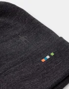 Smartwool Шапка с две лица Thermal Merino Reversible в черно с фина плетка от вълна