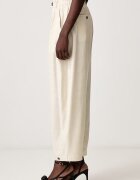 soeur панталон дамски с добавена коприна VERNON бежов с висока талия PAN1312VERNON