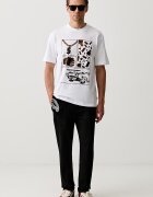 Sprayground тениска от памук бяла SP295WHT