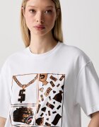 Sprayground тениска от памук бяла SP295WHT