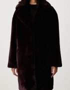 Stand Studio палто от еко пух дамско Camille Cocoon Coat бордо 61137-9070