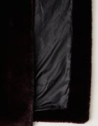 Stand Studio палто от еко пух дамско Camille Cocoon Coat бордо 61137-9070