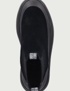 Steve Madden боти челси мъжки от велур Rockland черни 12001018