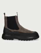 Steve Madden боти челси мъжки от велур Rockland кафяви 12001018