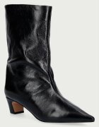 Steve Madden боти дамски от кожа Lytton черни 11005183