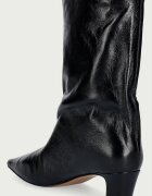 Steve Madden боти дамски от кожа Lytton черни 11005183