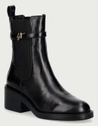 Steve Madden боти с нисък ток дамски от кожа Charity-SM черни 11005782