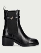Steve Madden боти с нисък ток дамски от кожа Charity-SM черни 11005782