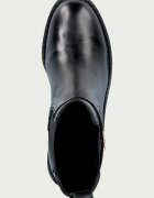 Steve Madden боти с нисък ток дамски от кожа Charity-SM черни 11005782