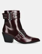 Steve Madden Боти Splurge в бордо с дебел ток 11004772