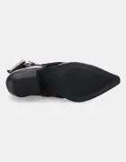 Steve Madden Боти Splurge в бордо с дебел ток 11004772