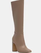 Steve Madden Ботуши Ally в бежово с дебел ток 11002627