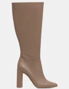 Steve Madden Ботуши Ally в бежово с дебел ток 11002627
