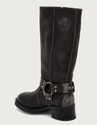 Steve Madden ботуши дамски от кожа Beau сиви 11003069
