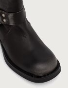 Steve Madden ботуши дамски от кожа Beau сиви 11003069