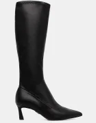 Steve Madden Ботуши Leisured в черно с тънък ток 11003500