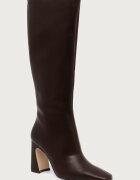 Steve Madden ботуши под коляното дамски от кожа Flares-H кафяви 11005768