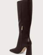 Steve Madden ботуши под коляното дамски от кожа Flares-H кафяви 11005768